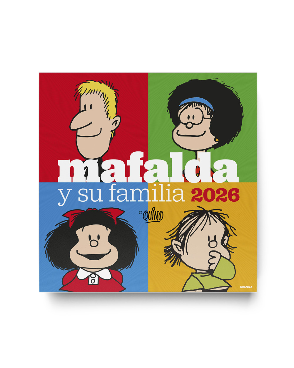Calendario 2026 Mafalda de pared familia
